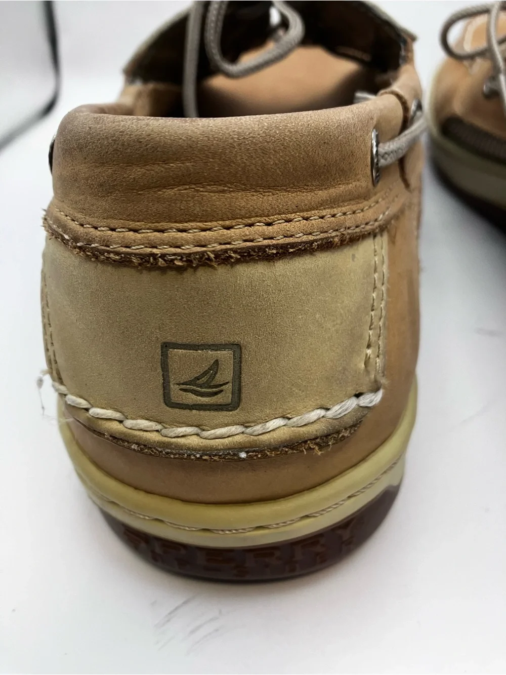 Sperry Two-Tone Tan and Cream Men’s Boat Shoes